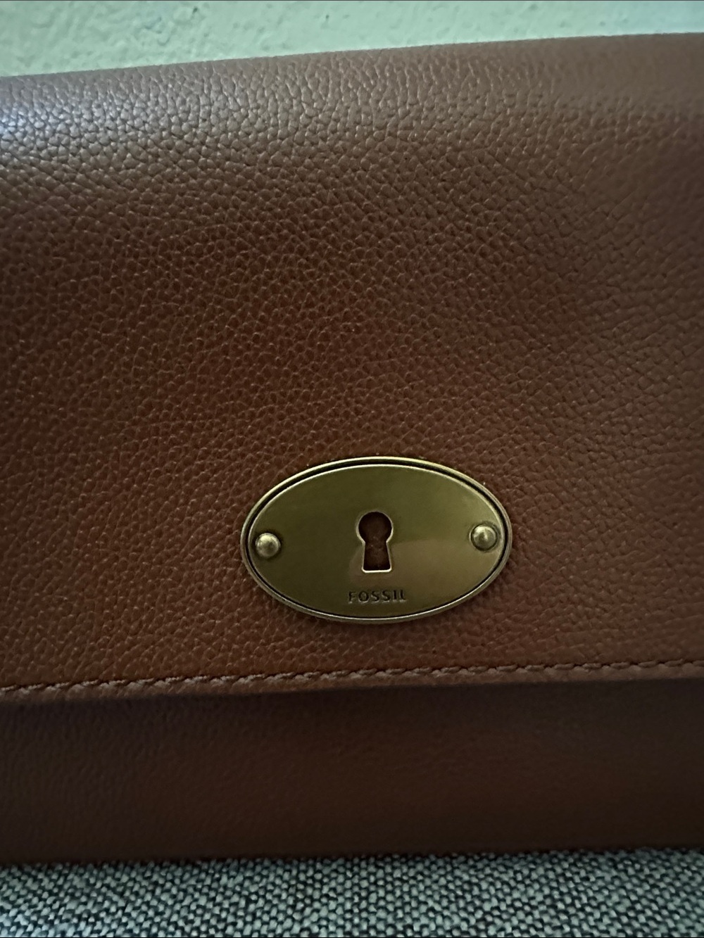 Fossil Gabriella small Brown Leather Crossbody Shoulder Bag - Picture 2 of 13